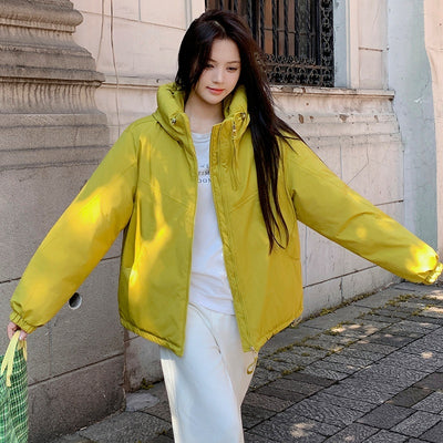 Chaqueta Acolchada Impermeable con Capucha y Doble Cierre para Mujer - Image 7