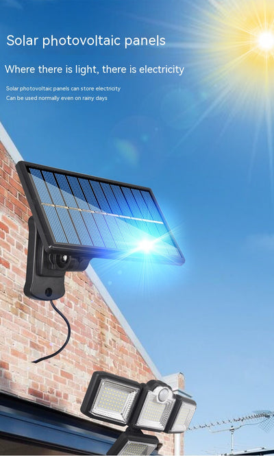 Lámpara Solar de Calle Giratoria Impermeable con Panel Divisible - Image 13