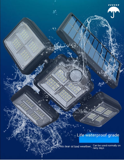 Lámpara Solar de Calle Giratoria Impermeable con Panel Divisible - Image 24