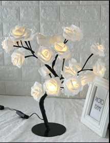 Lámpara de Mesa Árbol LED Rosa - Luz Decorativa Modeladora - Image 5