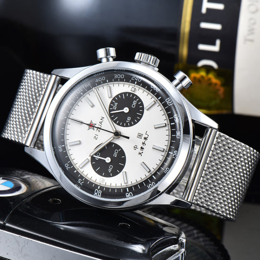 Reloj de Cuarzo Multifuncional con Cristal y 5 Pines Atmosférico - Image 15