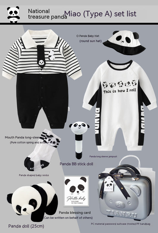 Conjunto de Ropa para Bebé Panda Algodón Puro Cuatro Estaciones - Image 19