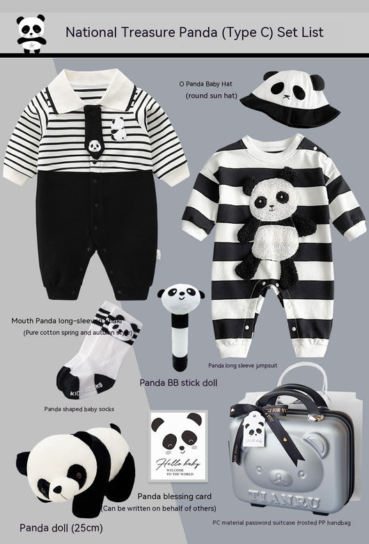 Conjunto de Ropa para Bebé Panda Algodón Puro Cuatro Estaciones - Image 21