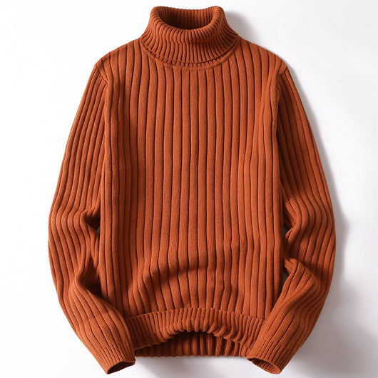 Suéter Cuello Alto Hombre Mujer - Diseño Liso y Rayas Moda Otoño Invierno - Image 16