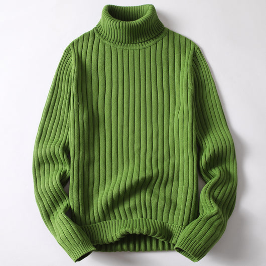 Suéter Cuello Alto Hombre Mujer - Diseño Liso y Rayas Moda Otoño Invierno - Image 17