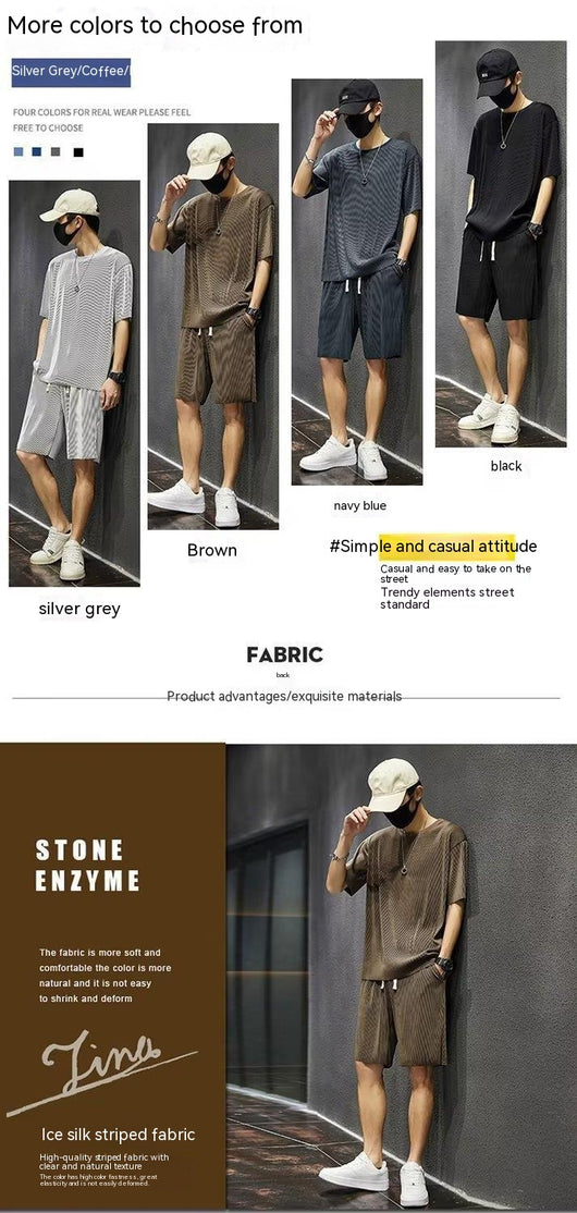 Conjunto Deportivo Hombre Verano: Playera y Shorts Ligeros de Secado Rápido - Image 11