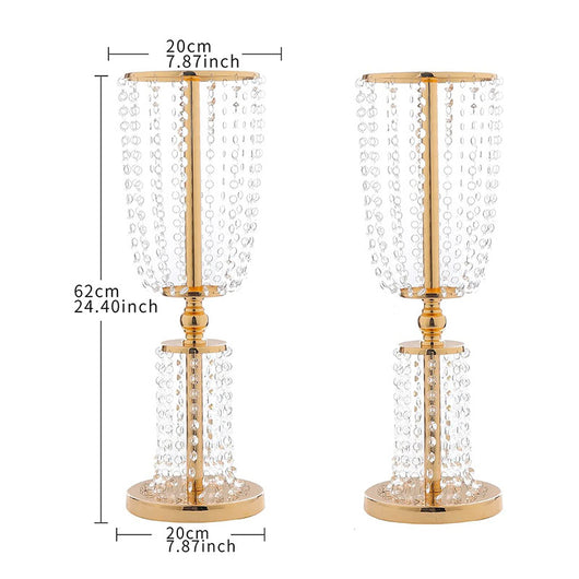 Candelabro Cristal Plateado para Eventos - Decoración Elegante para Bodas y Banquetes - Image 9