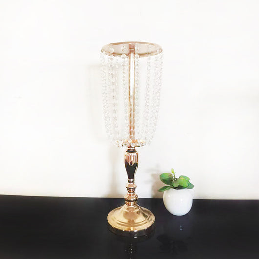 Candelabro Cristal Plateado para Eventos - Decoración Elegante para Bodas y Banquetes - Image 16