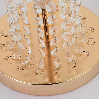 Candelabro Cristal Plateado para Eventos - Decoración Elegante para Bodas y Banquetes - Image 18