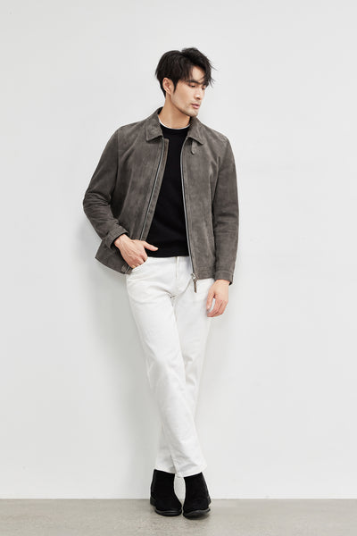 Chaqueta de Cuero Gamuza Genuina Premium para Hombre - Estilo Biker Otoño - Image 41