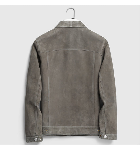 Chaqueta de Cuero Gamuza Genuina Premium para Hombre - Estilo Biker Otoño - Image 45