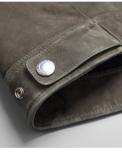 Chaqueta de Cuero Gamuza Genuina Premium para Hombre - Estilo Biker Otoño - Image 51