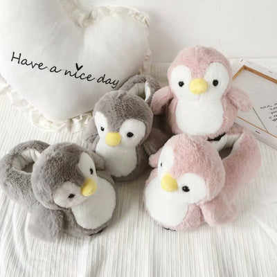Pantuflas Pingüino Familiares - Botas de Algodón Cálidas para Casa - Image 12
