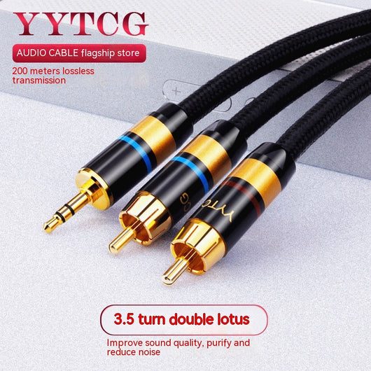 Cable de Audio 3.5mm a 2 RCA para Computadora - Image 7
