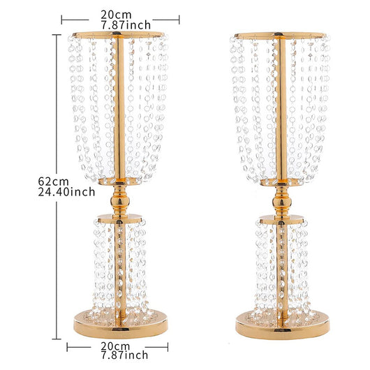 Candelabro Cristal Plateado para Eventos - Decoración Elegante para Bodas y Banquetes - Image 23