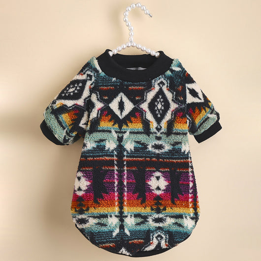 Suéter Étnico Acolchado para Mascotas - Ropa para Perros y Gatos - Image 10