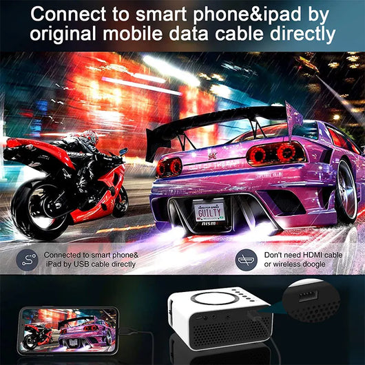 Proyector Portátil Mini YT300 Full HD 1080P - Cine en Casa Inalámbrico - Image 13