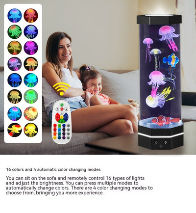 Lámpara Medusa Lava 17 Colores con Control Remoto - Luz Nocturna Proyectora USB - Image 10