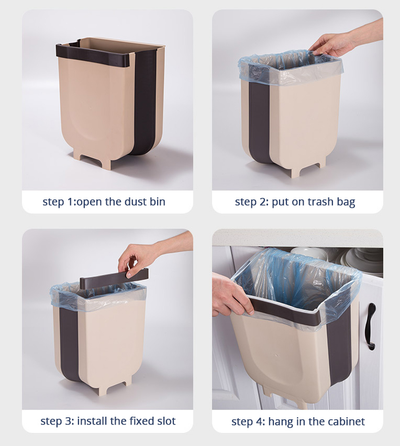 Cubo de Basura Plegable para Pared - Image 10