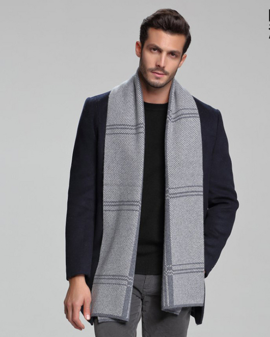 Bufanda de Cachemira para Hombre Otoño Invierno - Doble Faz Ejecutiva - Image 18