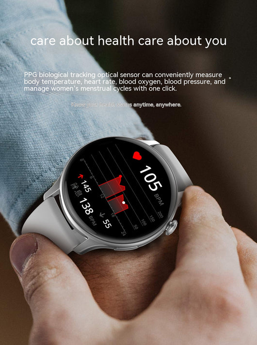 Reloj Inteligente Deportivo con NFC, Llamadas Bluetooth y Monitor de Presión Arterial - Image 7