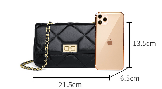 Bolso Cuadrado Pequeño para Mujer con Cadena Rombo Verano - Image 10