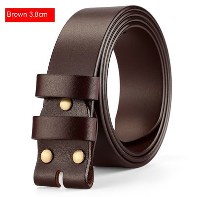 Cinturón de Cuero Genuino para Hombre con Hebilla de Pasador - Image 11