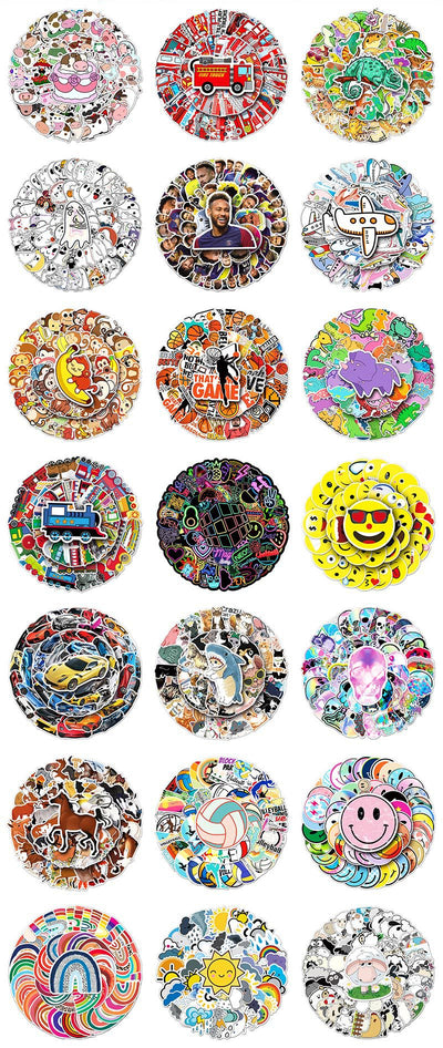 50 unique cute raccoon stickers in various cartoon styles, including raccoons with party hats, wreaths, and holding items. - Image 14