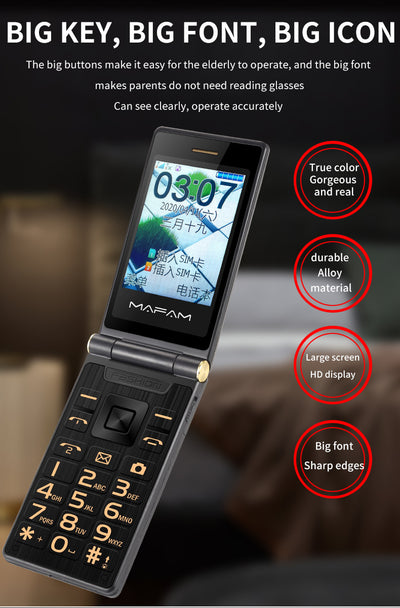 Teléfono Móvil Dual Pantalla para Adultos Mayores con Conectividad Total - Image 13