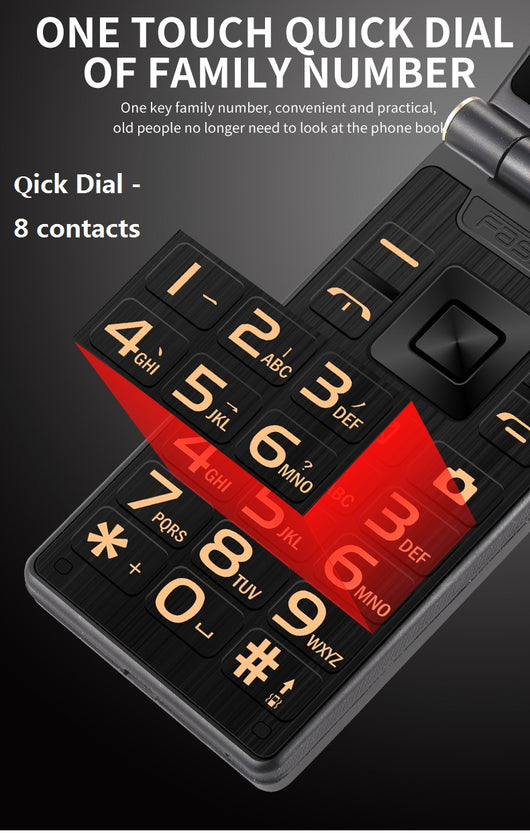 Teléfono Móvil Dual Pantalla para Adultos Mayores con Conectividad Total - Image 14