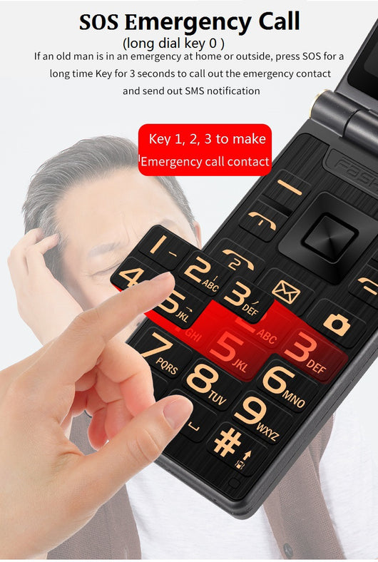 Teléfono Móvil Dual Pantalla para Adultos Mayores con Conectividad Total - Image 21