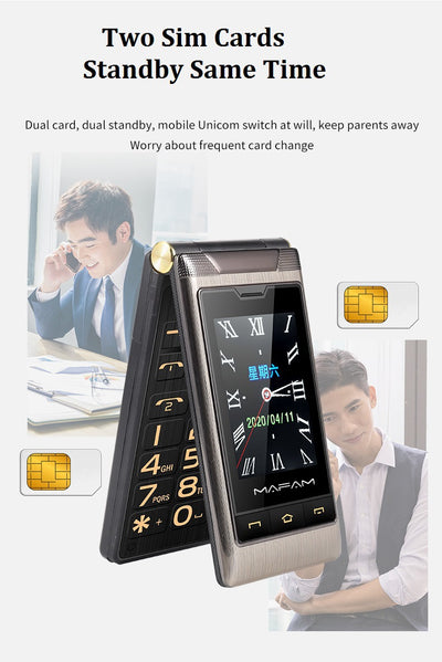 Teléfono Móvil Dual Pantalla para Adultos Mayores con Conectividad Total - Image 22