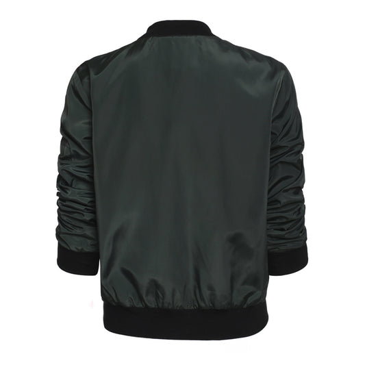 Chaqueta Casual con Cierre de Cremallera y Cuello Vertical - Image 2