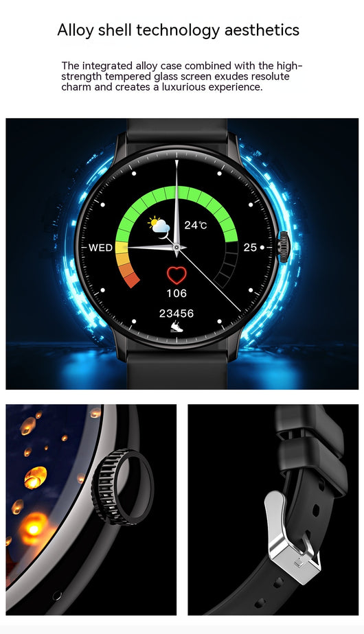Reloj Inteligente CY500 con Monitor Cardíaco, NFC y Llamadas Bluetooth - Image 12