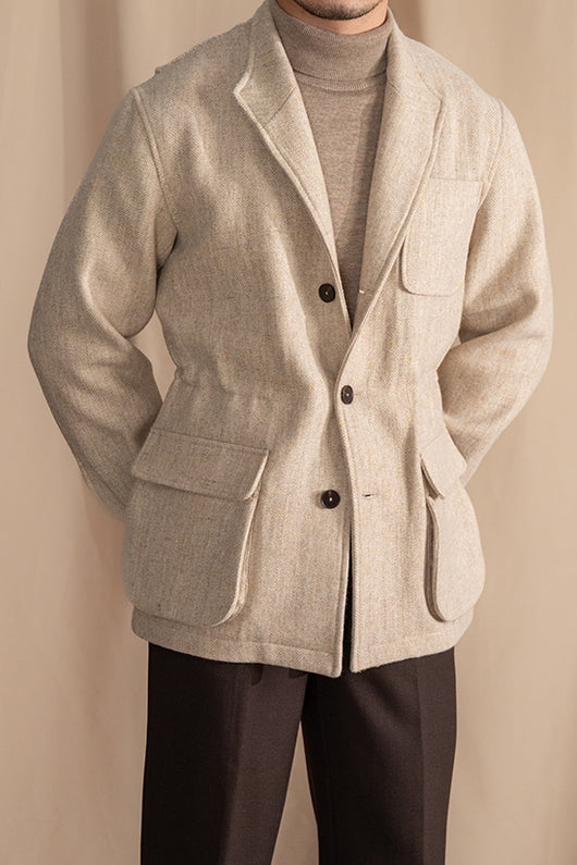 Chaqueta Safari Tweed Retro con Solapa Británica Teda - Image 15