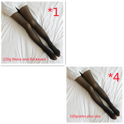 Leggins Térmicos Translúcidos Talla Grande con Forro Polar para Invierno - Image 49
