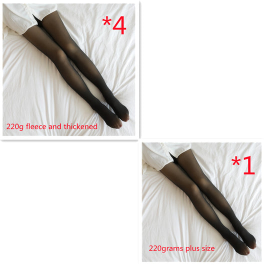 Leggins Térmicos Translúcidos Talla Grande con Forro Polar para Invierno - Image 52