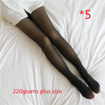 Leggins Térmicos Translúcidos Talla Grande con Forro Polar para Invierno - Image 53