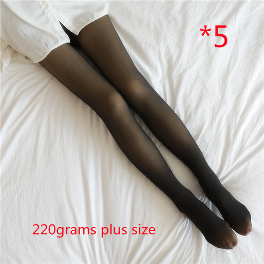 Leggins Térmicos Translúcidos Talla Grande con Forro Polar para Invierno - Image 53