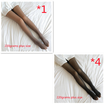 Leggins Térmicos Translúcidos Talla Grande con Forro Polar para Invierno - Image 55