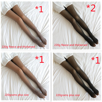 Leggins Térmicos Translúcidos Talla Grande con Forro Polar para Invierno - Image 61