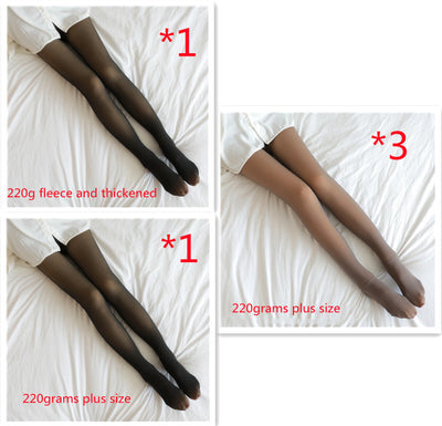 Leggins Térmicos Translúcidos Talla Grande con Forro Polar para Invierno - Image 68
