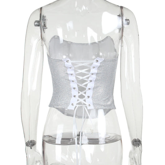 Top Tubular Brillante Reductor con Espalda Bandage - Image 14