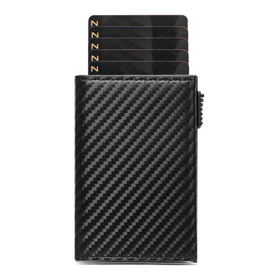 Billetera Inteligente de Fibra de Carbono con Bloqueo RFID y Múltiples Compartimentos - Image 11