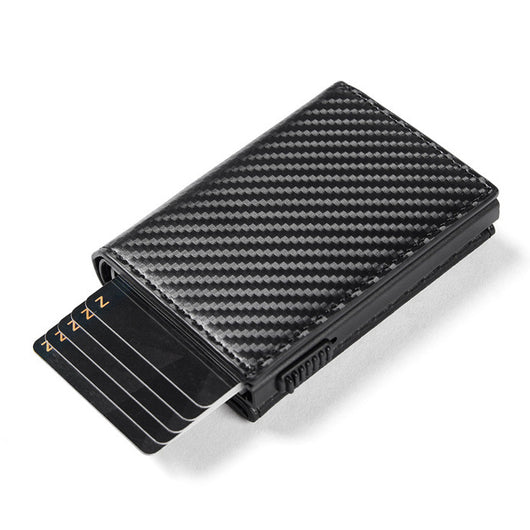 Billetera Inteligente de Fibra de Carbono con Bloqueo RFID y Múltiples Compartimentos - Image 12
