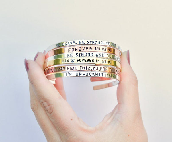 Pulsera C de 4MM para Mujer con Grabado Personalizado