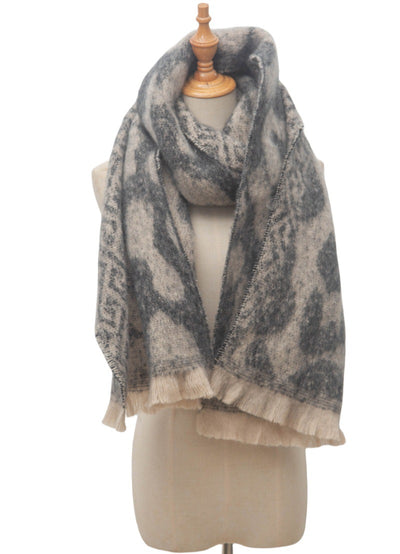 Bufanda Estampado Leopardo Estilo Europeo Americano para Hombre - Image 18