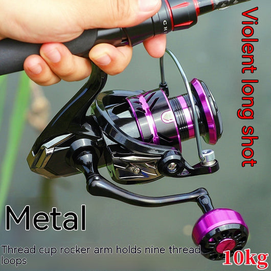 Carrete de Pesca Giratorio Todo Metal de Alta Resistencia - Image 12