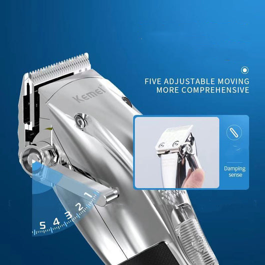 Cortadora Profesional de Cabello con Carga Base, Voltaje Universal y Pantalla LED - Image 9