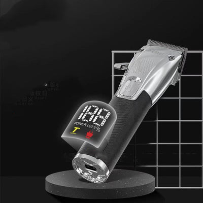 Cortadora Profesional de Cabello con Carga Base, Voltaje Universal y Pantalla LED - Image 11